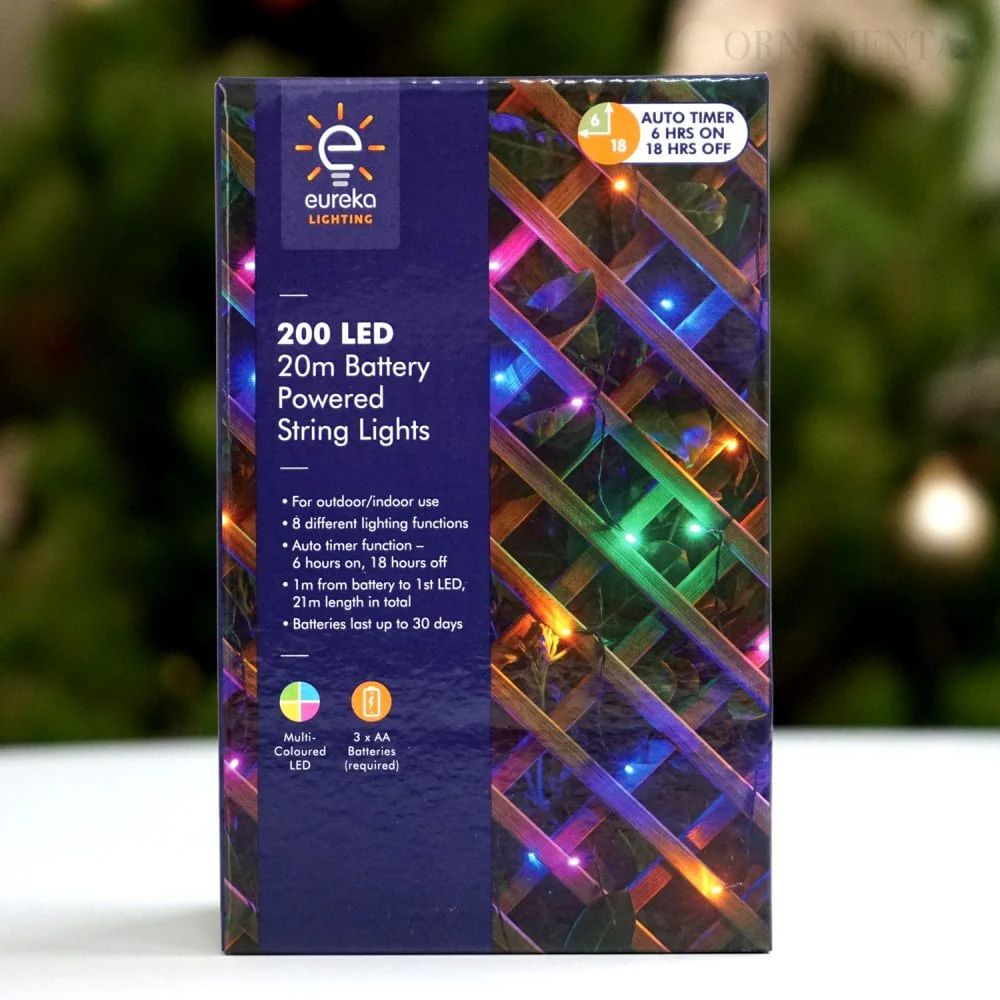 200 Multi-Coloured Christmas Lights - Image 2