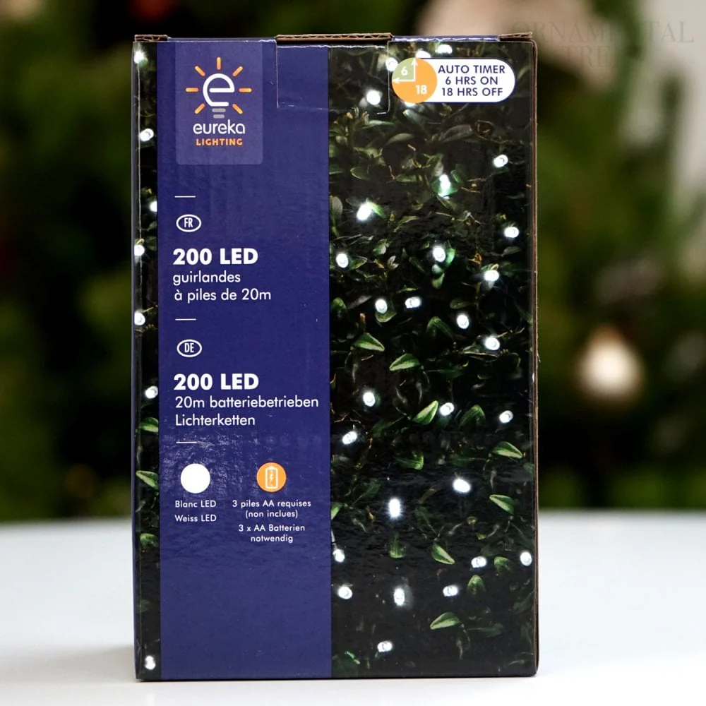 200 Cool White Christmas Lights - Image 2