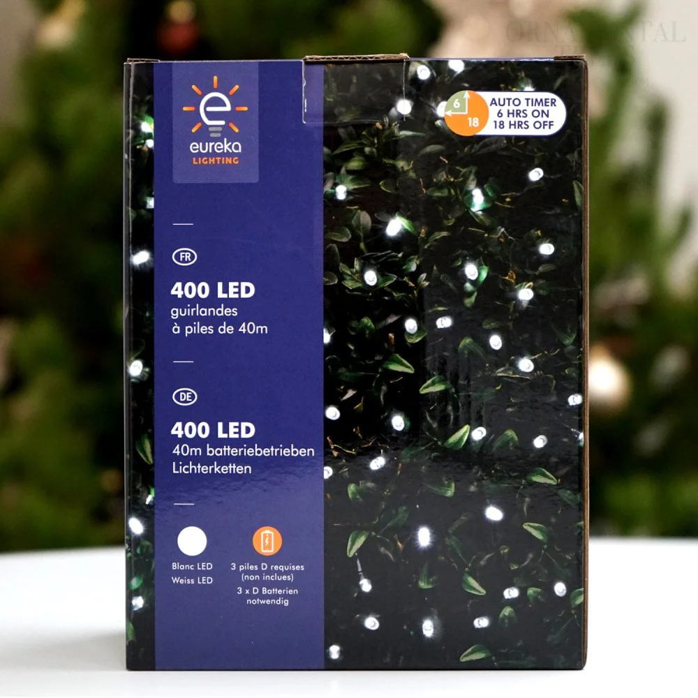 400 Cool White Christmas Lights - Image 2